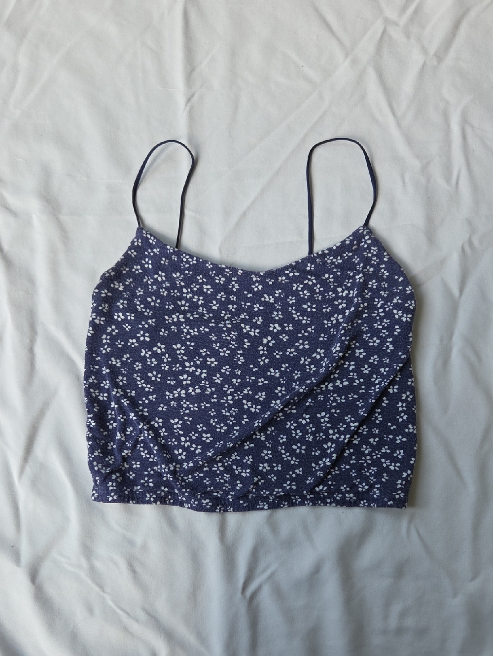 Pacsun Navy Floral Spaghetti Strap Camisole